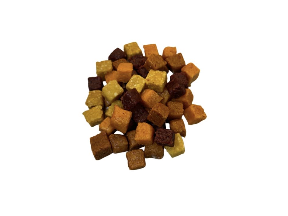 Mix soft dry Fruit Cubes  (apple, peach, dark plum, apricot)