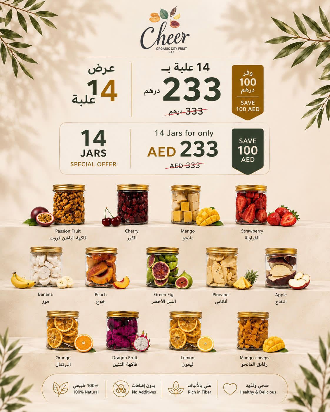 Freeze-Dried Fruit Collection – 14 Jars